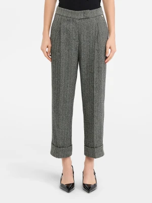 Liu Jo Cropped Herringbone Trousers LIUJO