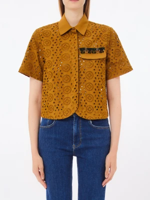 Liu Jo Cropped Sangallo Shirt LIUJO