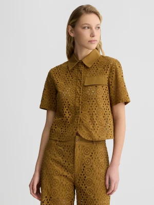 Liu Jo Cropped Sangallo Shirt LIUJO