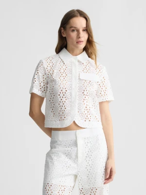 Liu Jo Cropped Sangallo Shirt LIUJO
