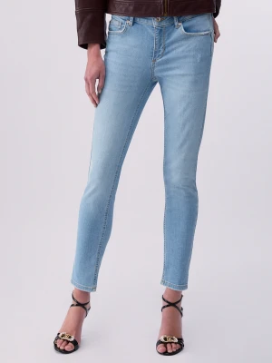 Liu Jo Cropped Skinny Jeans Blue Denim