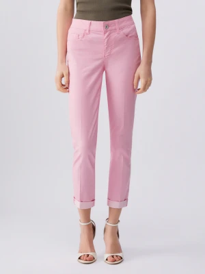 Liu Jo Cropped Skinny Trousers Peach