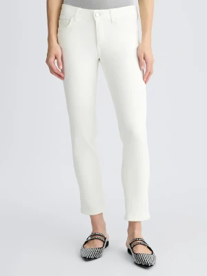 Liu Jo Cropped White Trousers With Turn-ups LIUJO