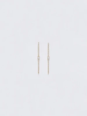 Liu Jo Crystal Studded Earrings złoty