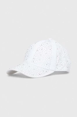 Liu Jo czapka z daszkiem kolor biały z aplikacją