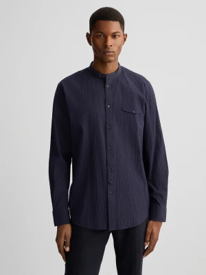 Liu Jo Dark Blue Mandarin-collar Shirt LIUJO