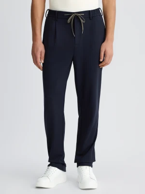 Liu Jo Dark Blue Trousers With Darts LIUJO