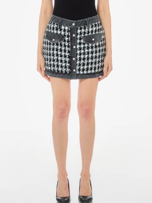 Liu Jo Denim And Bouclé Miniskirt LIUJO
