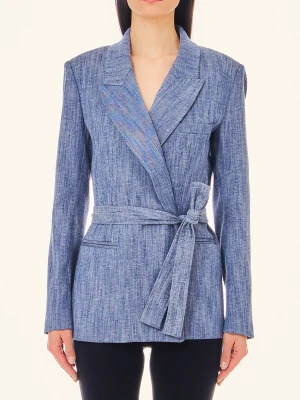 Liu Jo Denim Blazer With Belt LIUJO