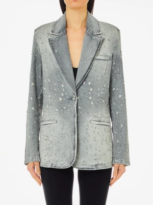 Liu Jo Denim Blazer With Rhinestones LIUJO