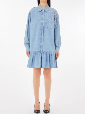 Liu Jo Denim Dress With Lace LIUJO