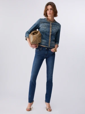 Liu Jo Denim Jacket With Jewel Chains LIUJO