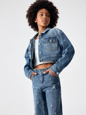 Liu Jo Denim Jacket With Jewel Embroidery