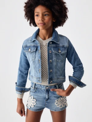 Liu Jo Denim Jacket With Macramé Embroidery
