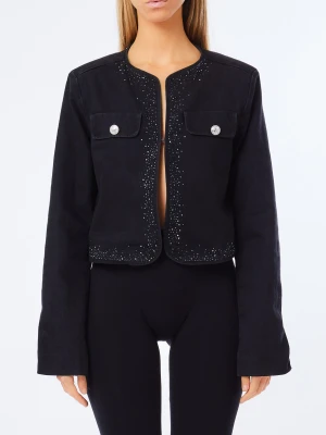 Liu Jo Denim Jacket With Rhinestones