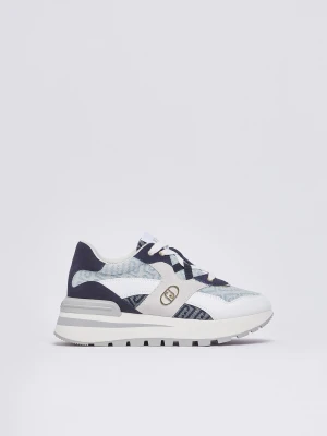 Liu Jo Denim Jacquard Platform Sneakers
