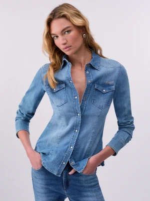 Liu Jo Denim Shirt With Embroidery