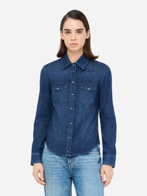 Liu Jo Denim Shirt With Gemstones LIUJO