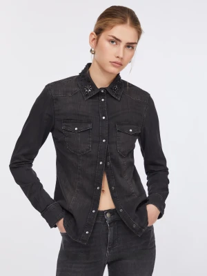 Liu Jo Denim Shirt With Gemstones LIUJO