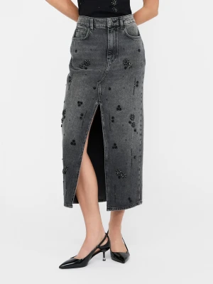 Liu Jo Denim Skirt With Gemstones LIUJO