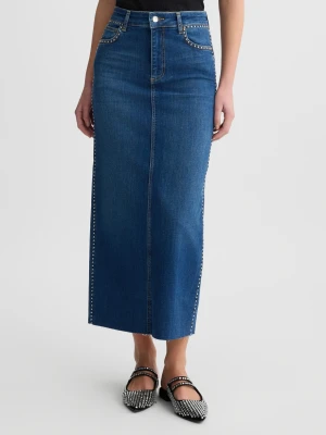 Liu Jo Denim Skirt With Studs LIUJO