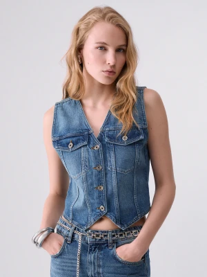Liu Jo Denim Vest Blue Denim