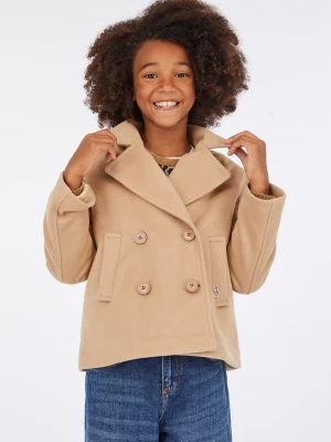 Liu Jo Double-breasted Coat Camel