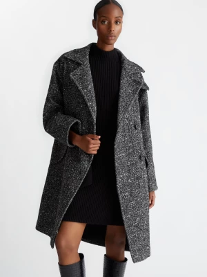 Liu Jo Double-breasted Wool-blend Bouclé Coat LIUJO