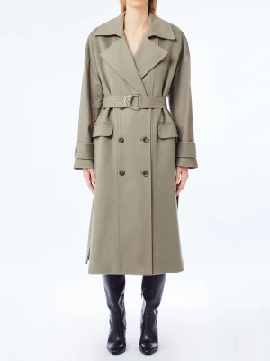 Liu Jo Double-breasted Wool Trench Coat