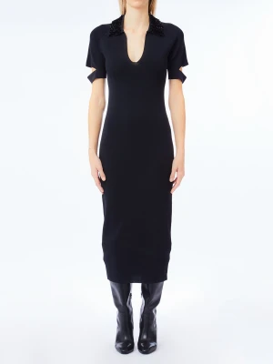 Liu Jo Dress With Sequins czarny