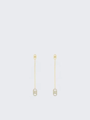 Liu Jo Drop Earrings With Logo