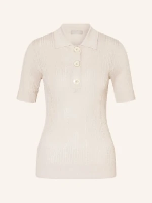 Liu Jo Dzianinowa Koszulka Polo Z Brokatową Przędzą gold