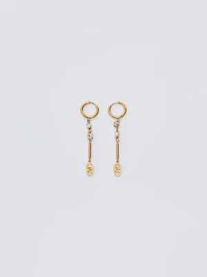 Liu Jo Earrings With Geometric Details złoty