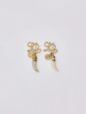 Liu Jo Earrings With Horn Pendant biały