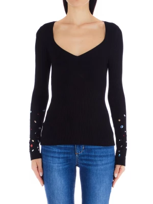 Liu Jo Eco-friendly Jumper With Rhinestones LIUJO