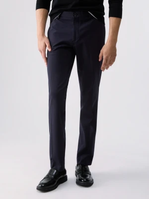 Liu Jo Elegant Jersey Trousers Dark Blue