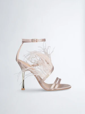 Liu Jo Elegant Sandals With Feathers LIUJO