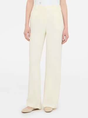 Liu Jo Elegant Straight-leg Trousers Ivory