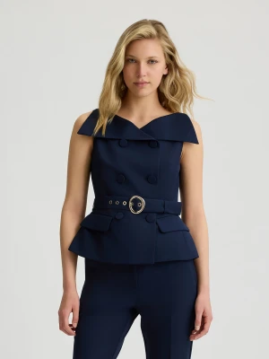Liu Jo Elegant Waistcoat With Belt LIUJO