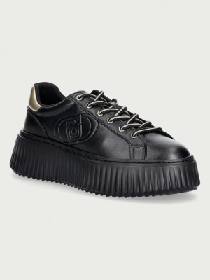 Liu Jo ELODIE 01 sneakersy damskie skórzane czarny