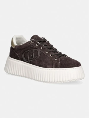 Liu Jo ELODIE 01 sneakersy damskie zamszowe brązowy