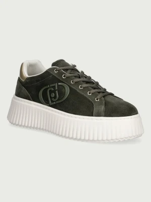 Liu Jo ELODIE 01 sneakersy damskie zamszowe zielony