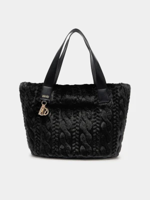 Liu Jo Faux Fur Hobo Bag czarny