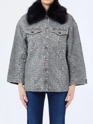 Liu Jo Faux Fur Jacket With Collar
