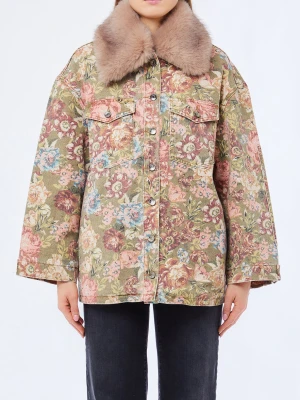 Liu Jo Faux Fur Jacket With Collar