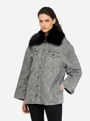 Liu Jo Faux Fur Jacket With Collar LIUJO