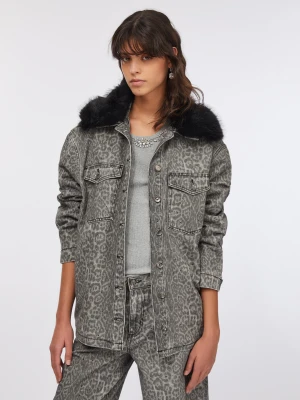 Liu Jo Faux Fur Jacket With Collar LIUJO