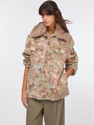 Liu Jo Faux Fur Jacket With Collar LIUJO