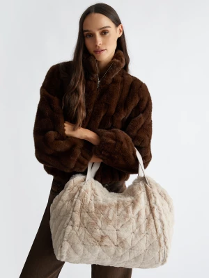 Liu Jo Faux Fur Tote Bag With Clutch LIUJO