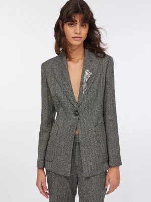 Liu Jo Fit & Flare Herringbone Jacket LIUJO